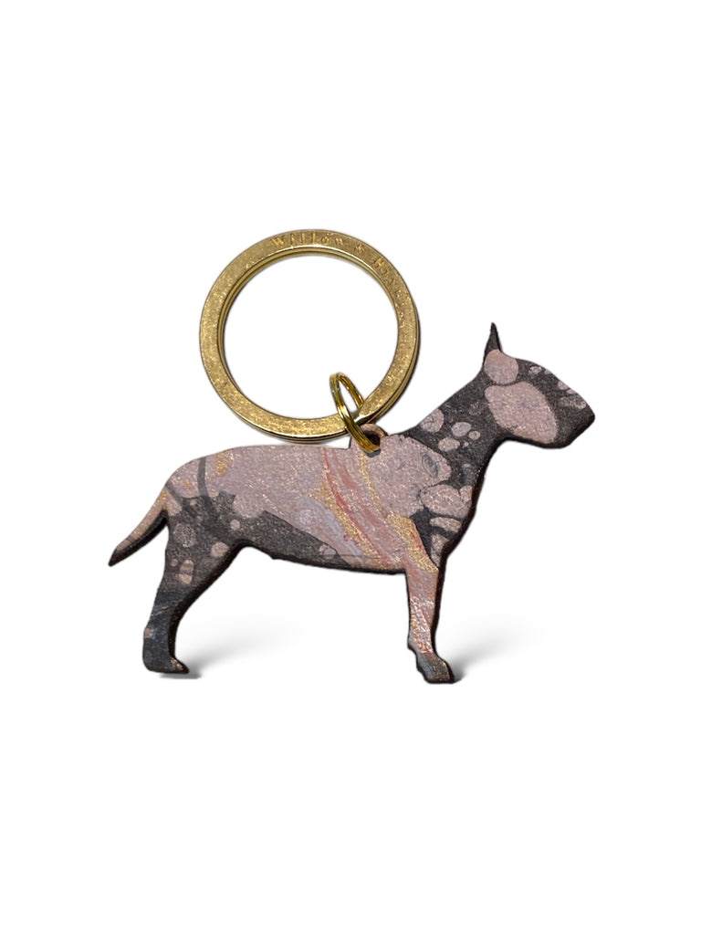 English Bull Terrier Dog Keyring