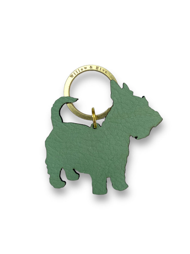 Scottie Dog Keyring - Cute & Classic Dog Keychain With Secure Loop Closure