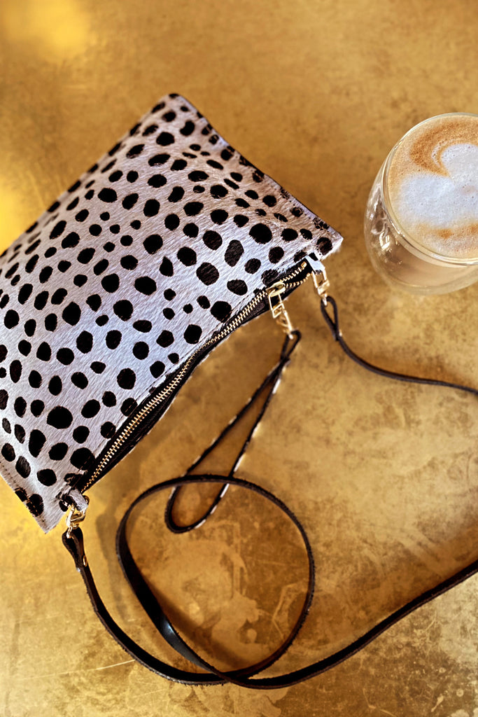 Polka dot clutch bag hot sale uk