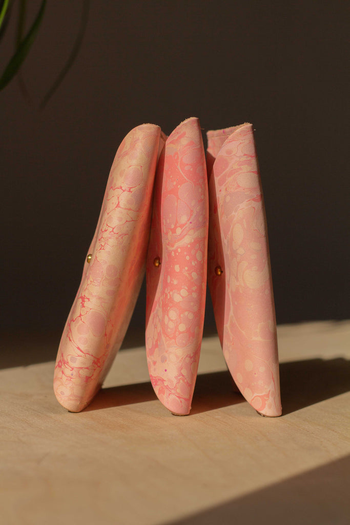 The Mini Hand Marbled Pink  - (One of a Kind)