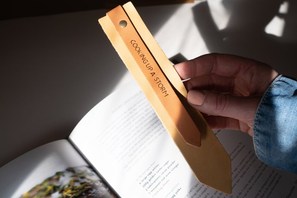 Yellow and Tan Colour-Block Bookmark