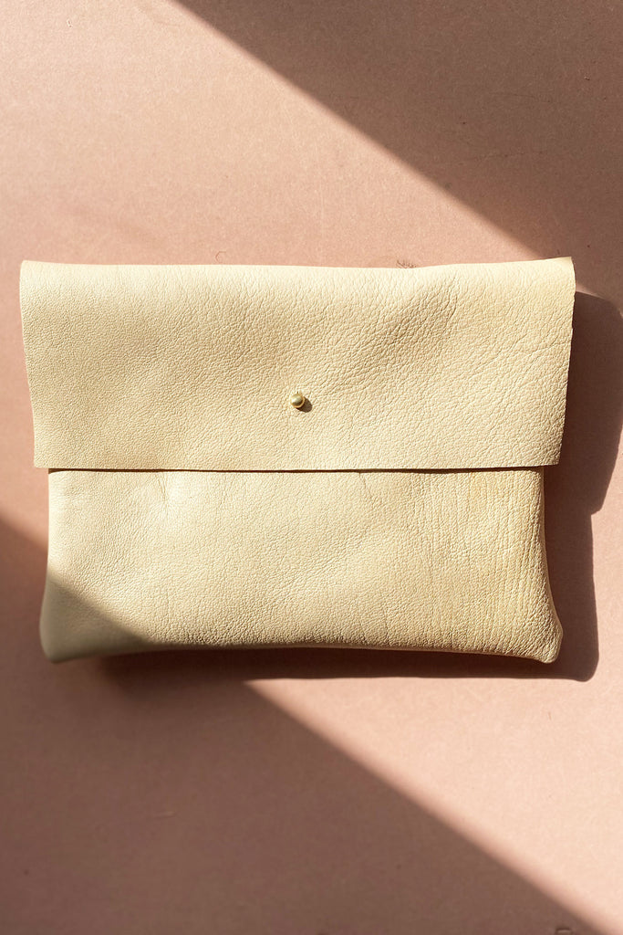 Large Super Soft Sand Clutch Bag