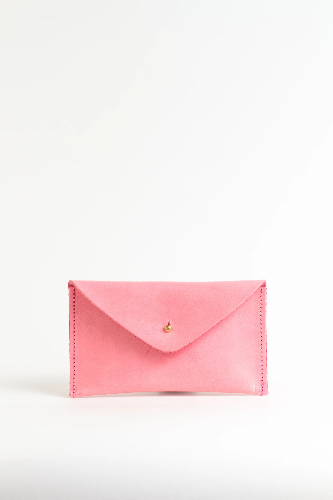 The Midi Pink Leather Purse