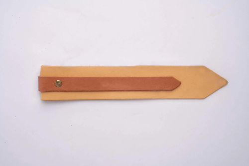 Yellow and Tan Colour-Block Bookmark