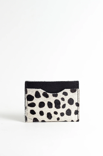 White Animal Spot Card Holder