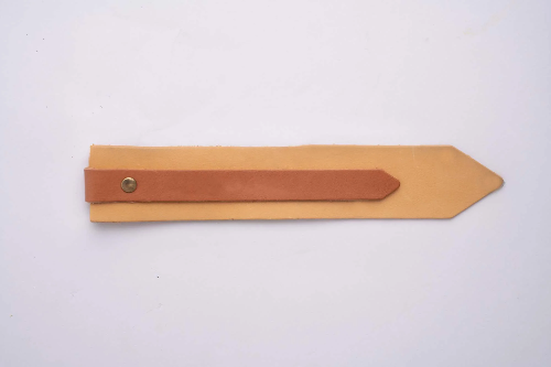 Yellow and Tan Colour-Block Bookmark