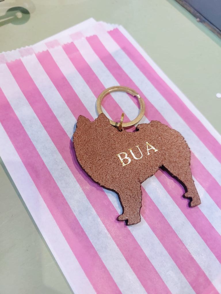 Pomeranian Dog Keyring