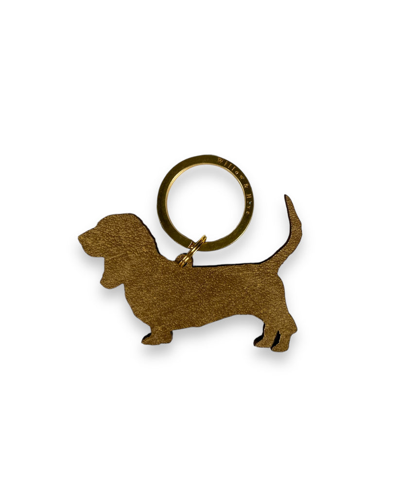 Basset Hound Dog Keyring