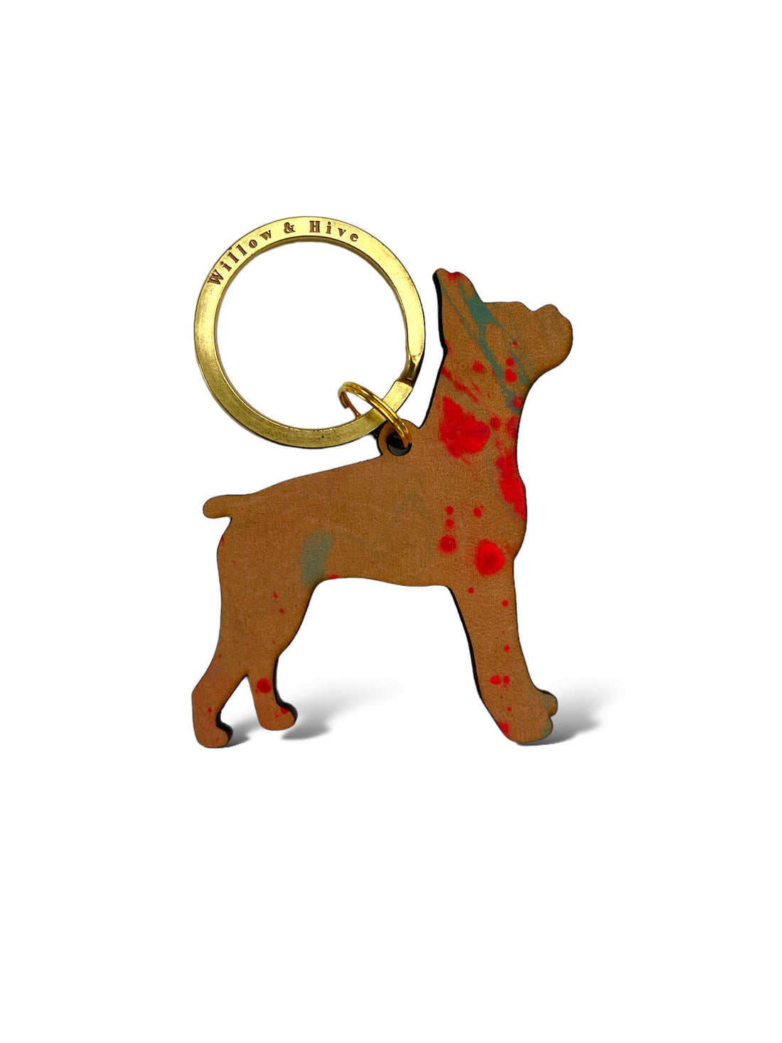 Boxer Dog Keyring