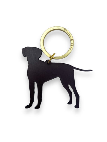 Dalmation Dog Keyring