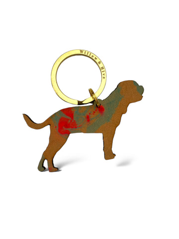 Dogue De Bordeaux Dog Keyring