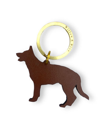 German Shepherd Dog Keyring
