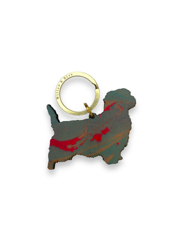 Norfolk Terrier Dog Keyring