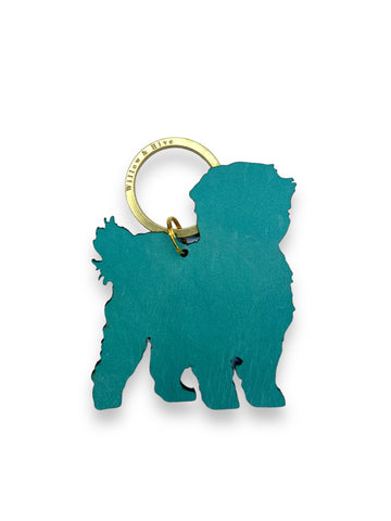 Tibetan Terrier Dog Keyring