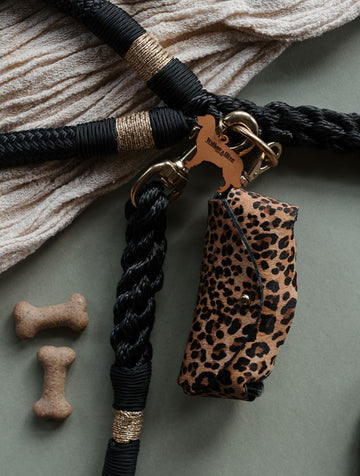 Exclusive Luxury Leopard Poop Bag Holder