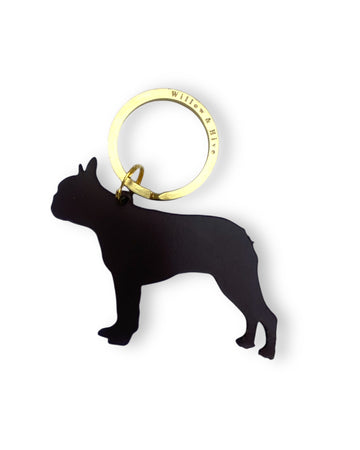 Boston Terrier Dog Keyring