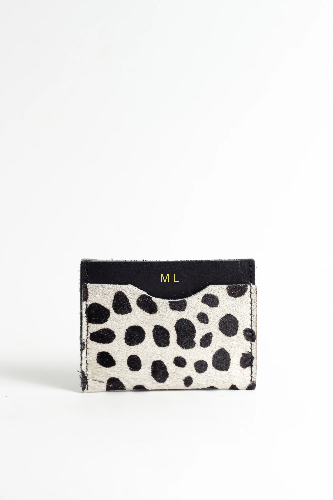 White Animal Spot Card Holder