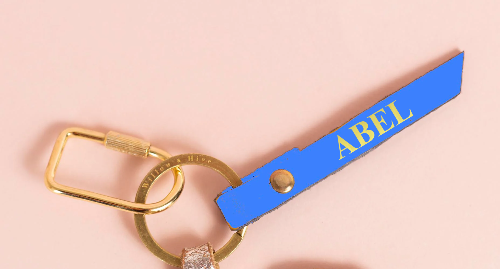 Pink/Gold  Dinosaur Key Ring / Bag Tag