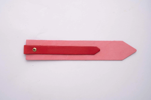 Pink and Red Colour-Block Bookmark