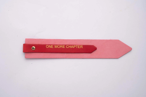 Pink and Red Colour-Block Bookmark