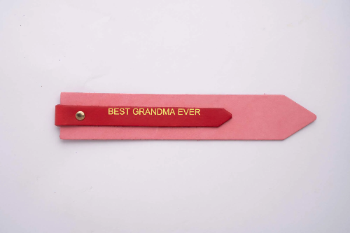 Pink and Red Colour-Block Bookmark