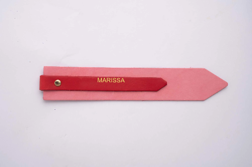 Pink and Red Colour-Block Bookmark