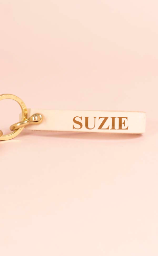 Brass shackle Keyring- Sand