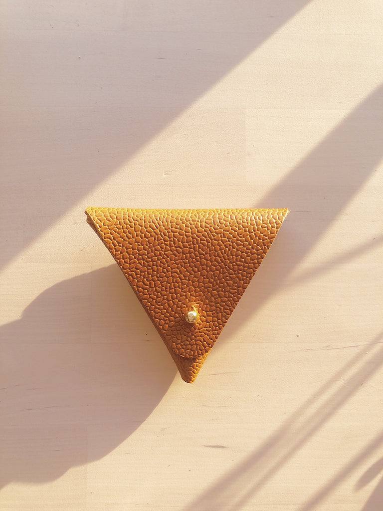 Tan Textured Triangle