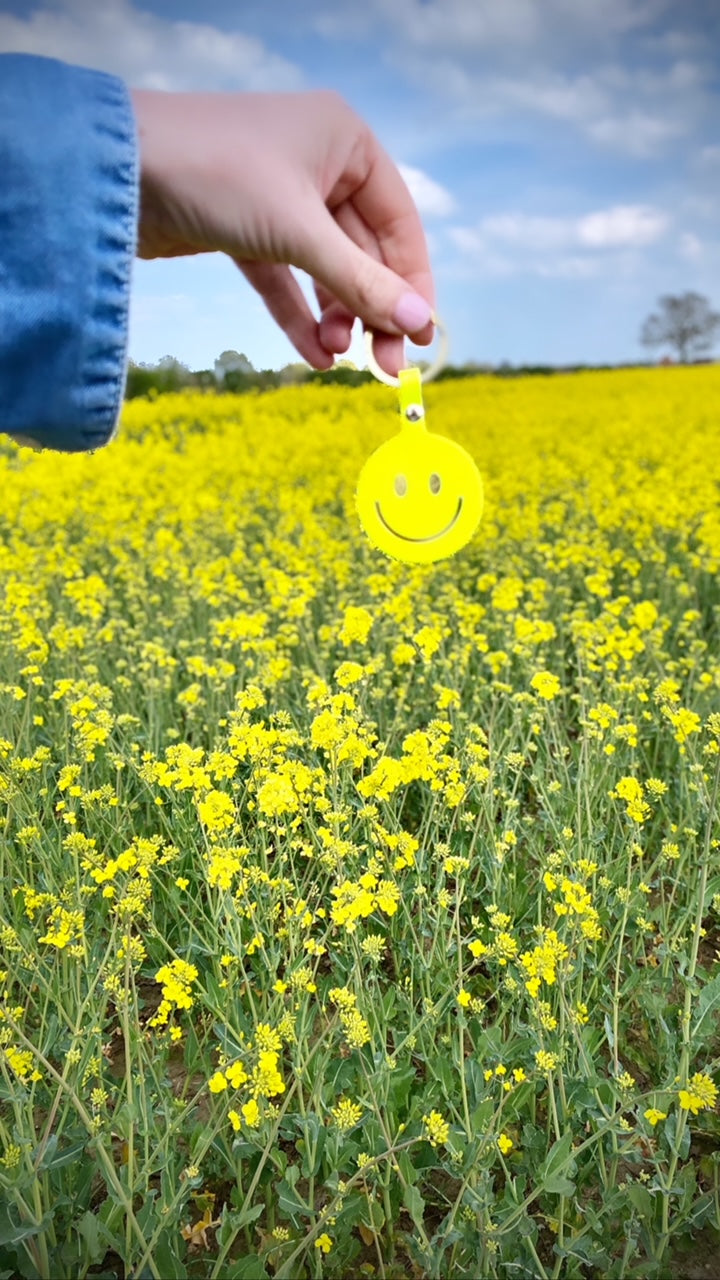 smiley keyring