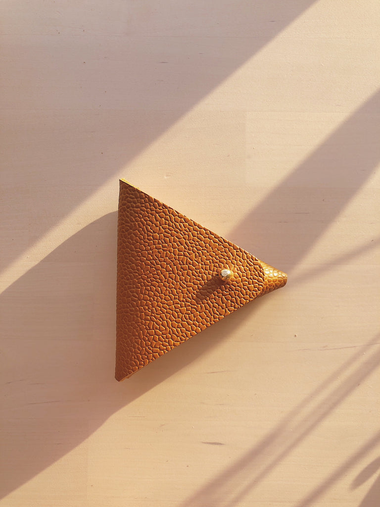 Tan Textured Triangle