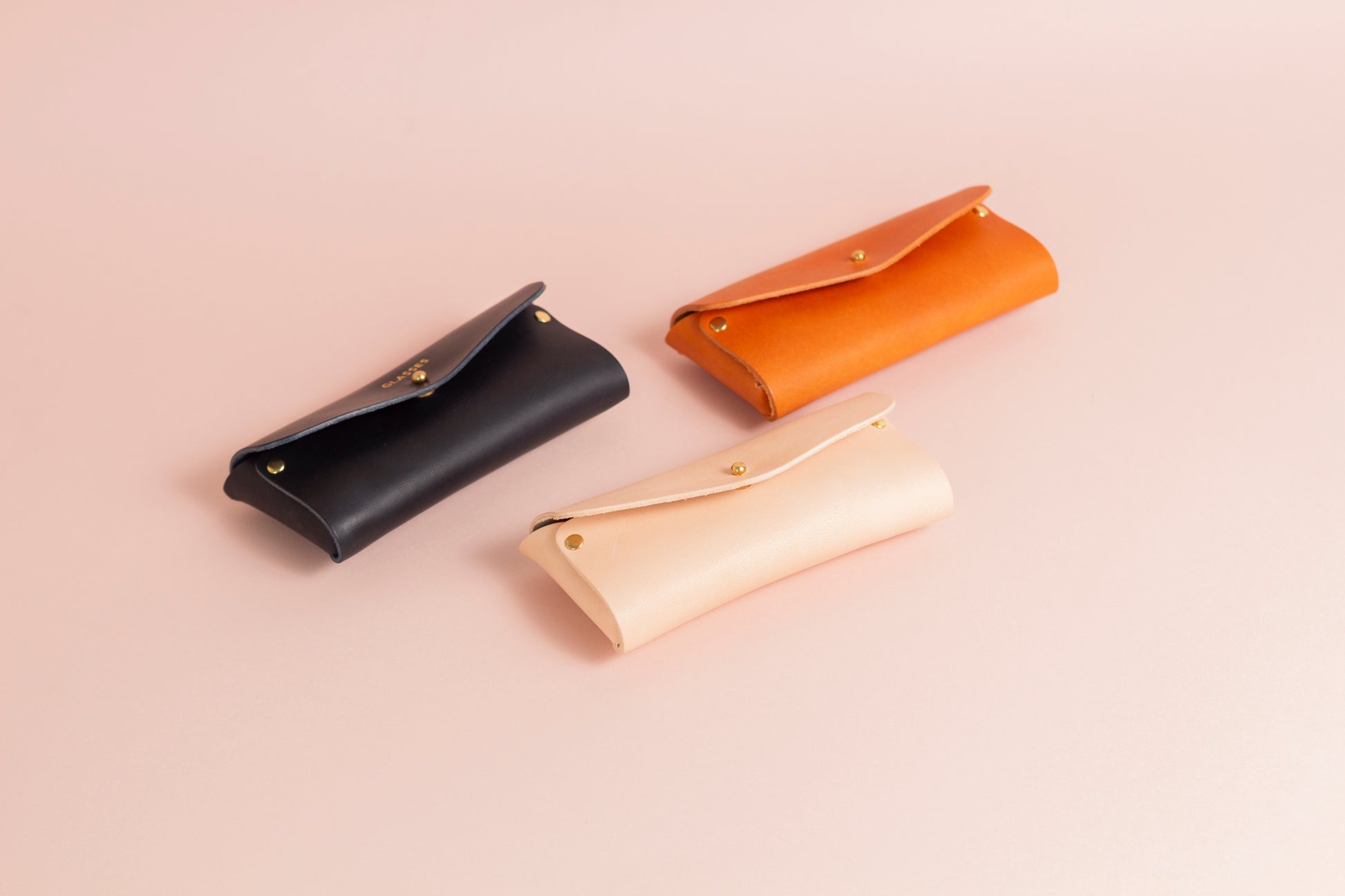 glasses and sunglasses case leather handmade  in England