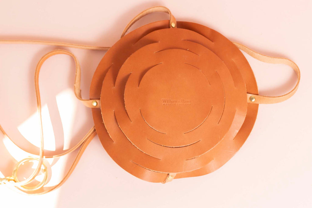 Leather Plant Pot Holder - CLAY