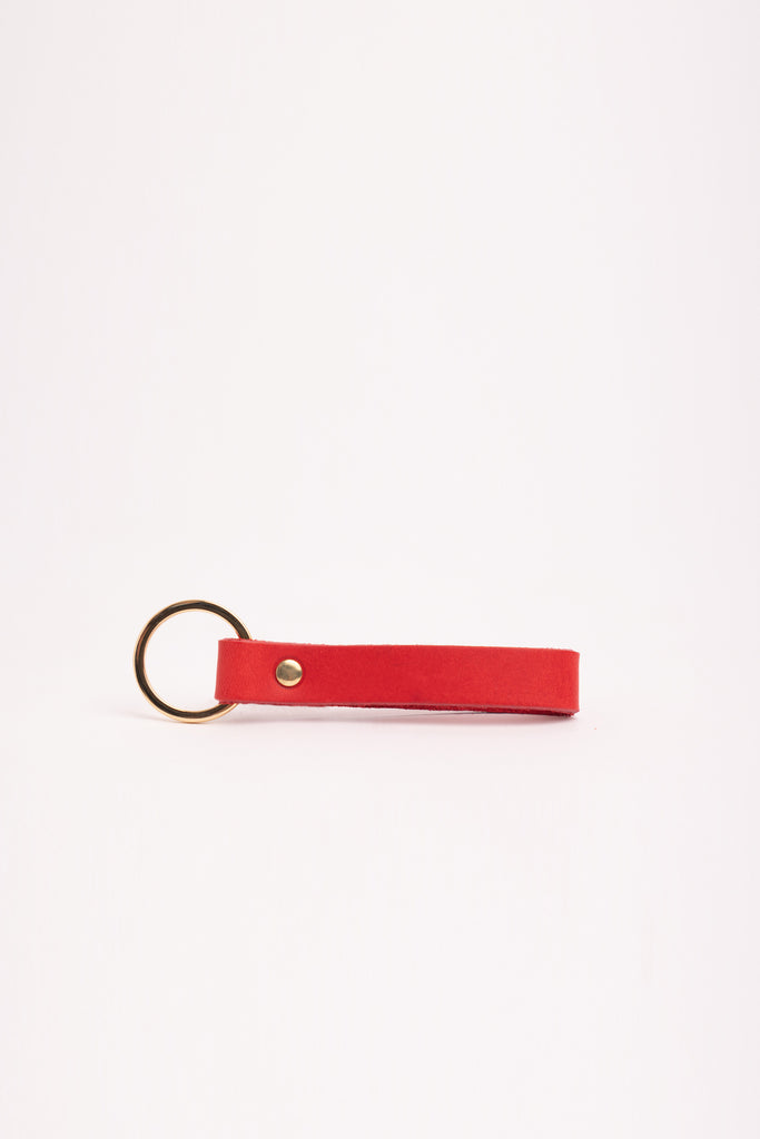 Slimline Red Keyring