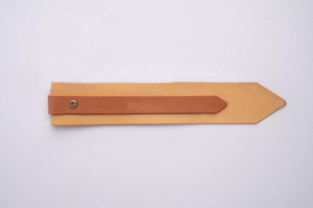 Yellow and Tan Colour-Block Bookmark