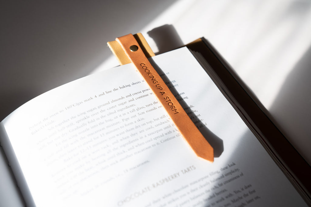 Yellow and Tan Colour-Block Bookmark