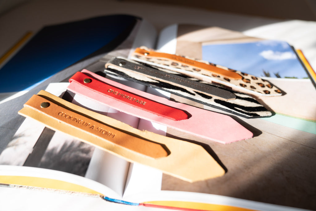 Yellow and Tan Colour-Block Bookmark