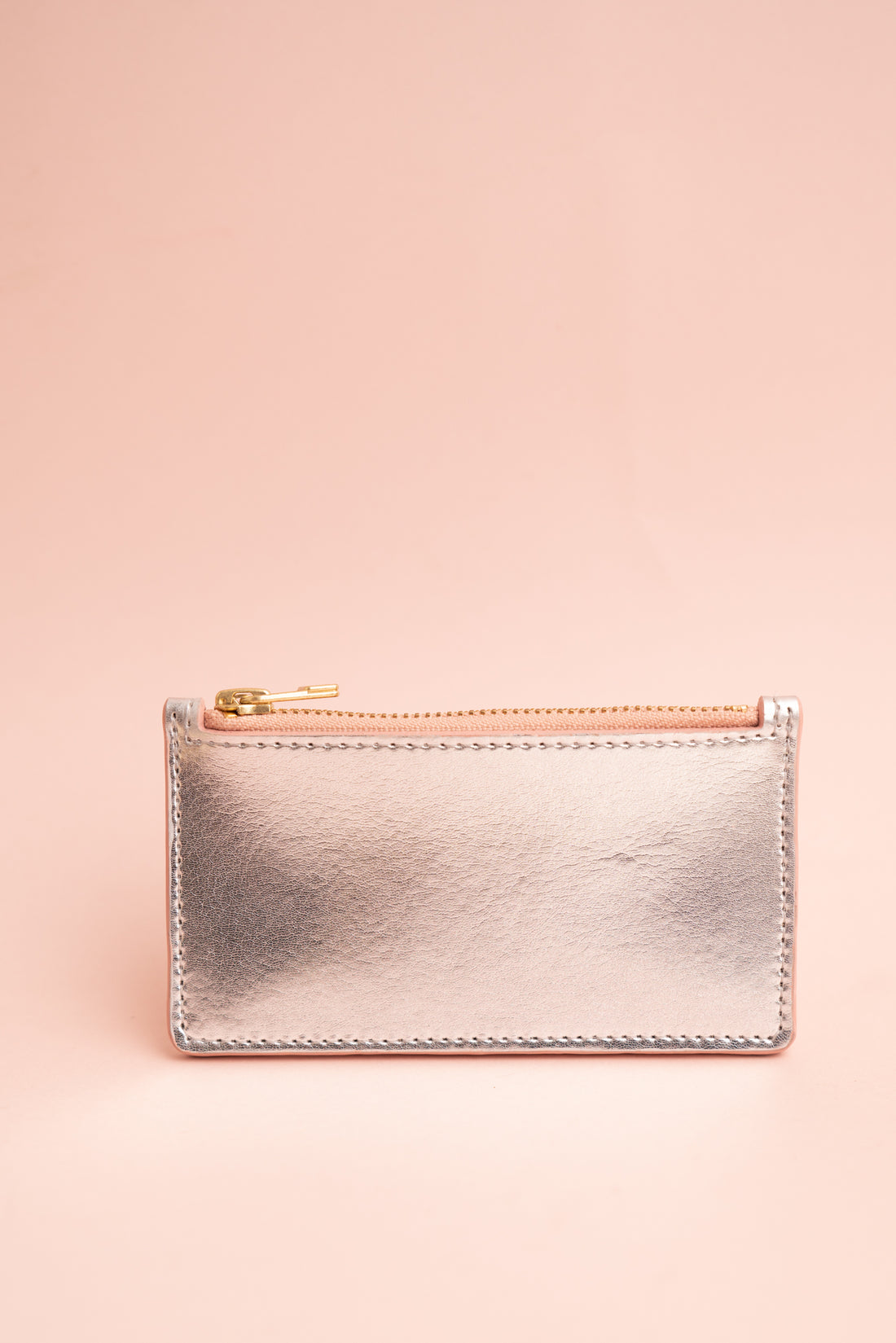 Silver Zip Purse