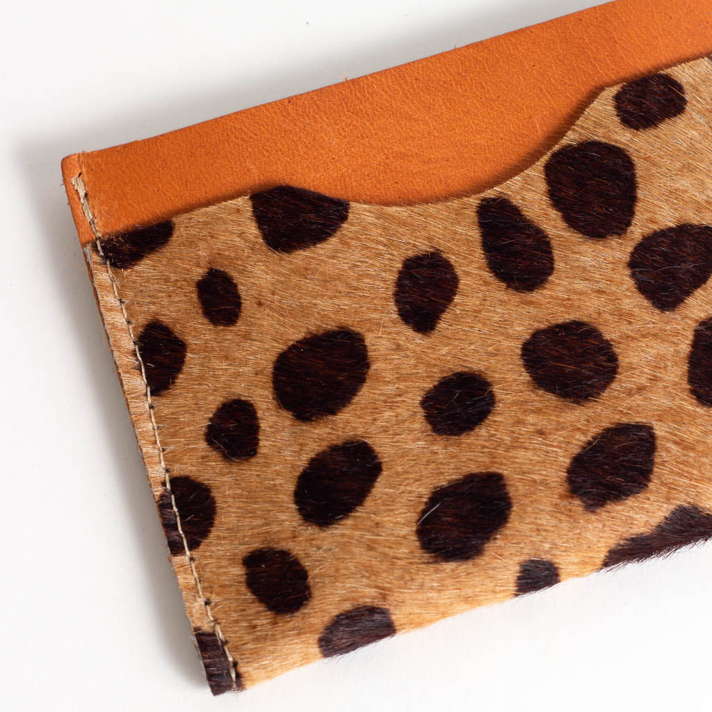 Tan Animal Spot Card Holder