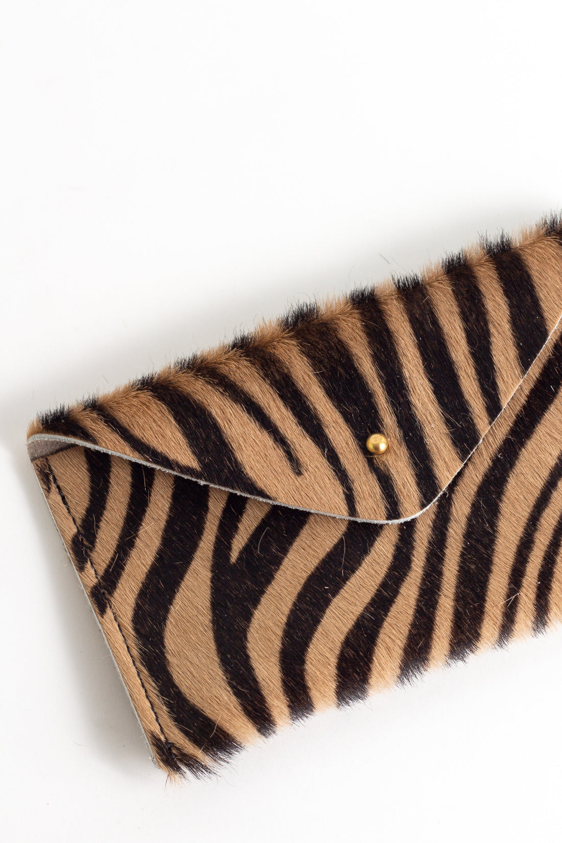 The Midi Tan Zebra Purse