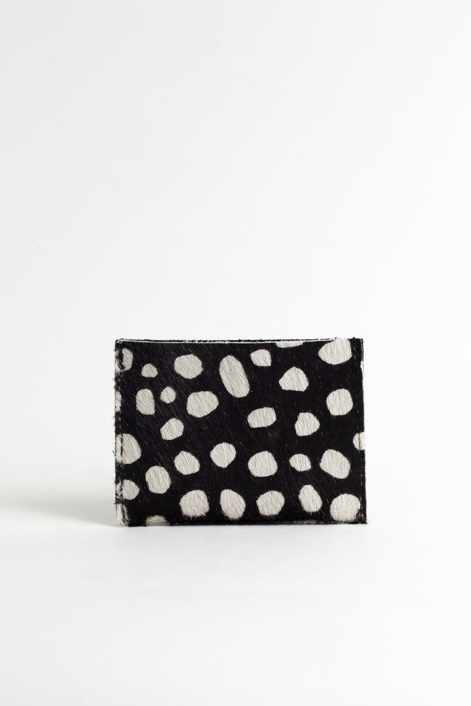 Black Animal Spot Card Holder