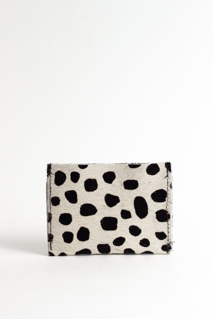 White Animal Spot Card Holder