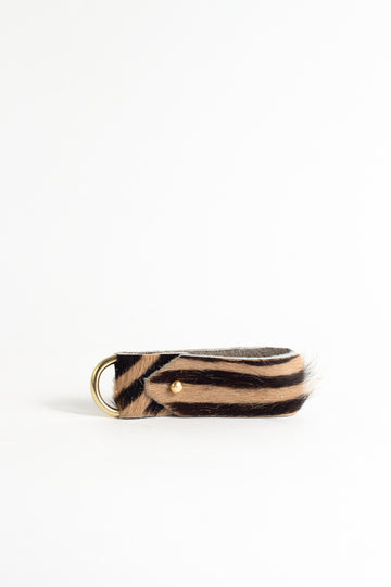 Classic Tan Animal Zebra  Keyring