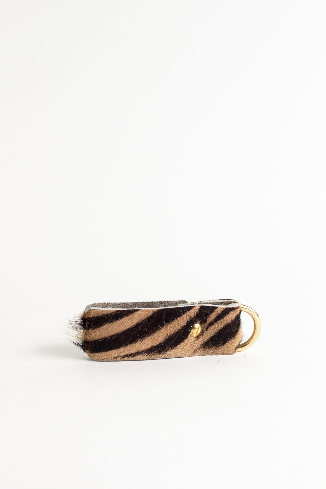 Classic Tan Animal Zebra  Keyring