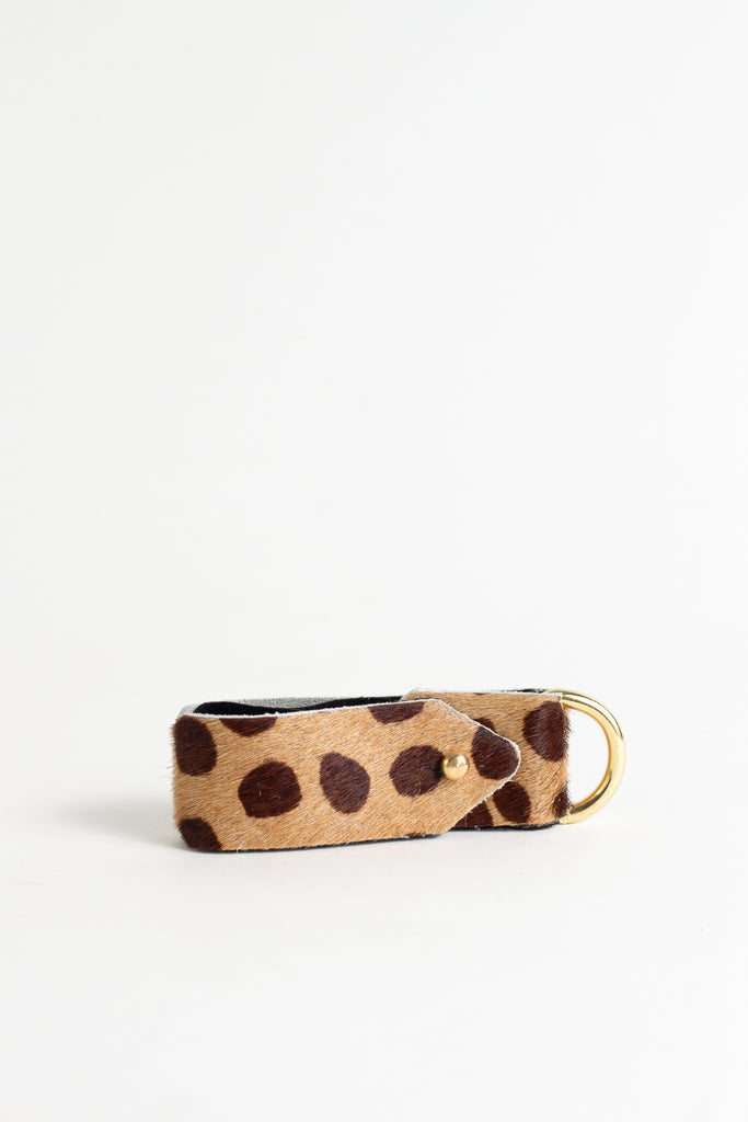 Classic Tan Animal Spot Keyring