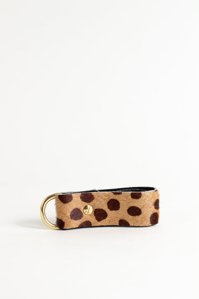 Classic Tan Animal Spot Keyring