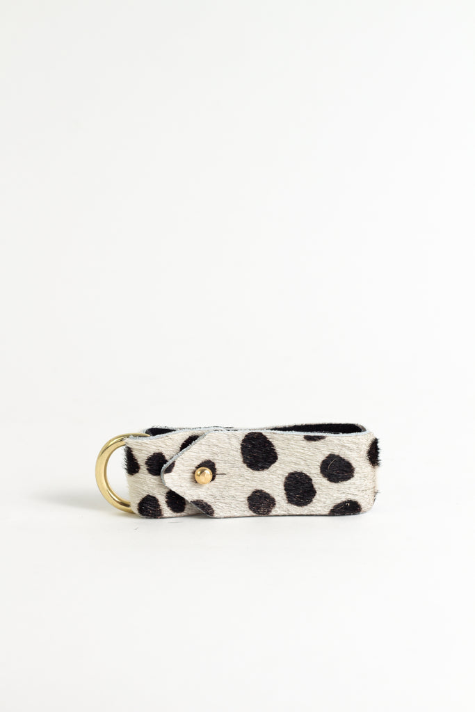 Classic White Spot Animal Keyring