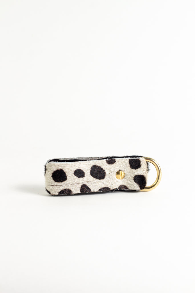 Classic White Spot Animal Keyring