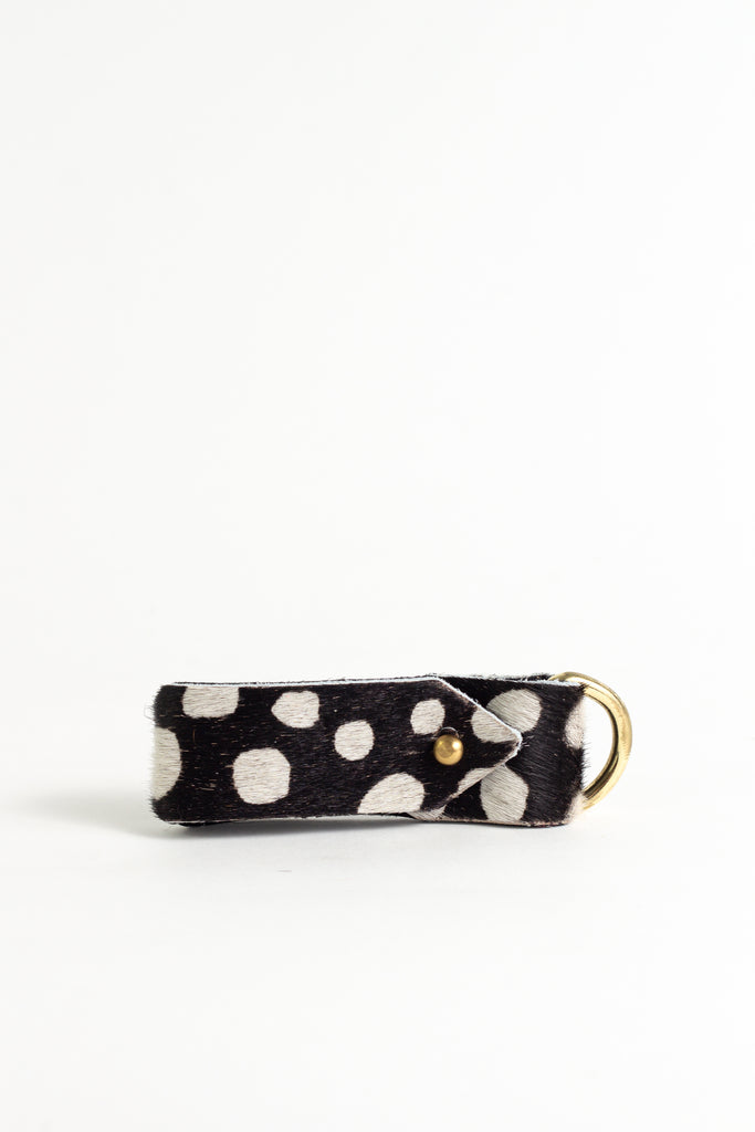 Classic Black spot Animal Keyring