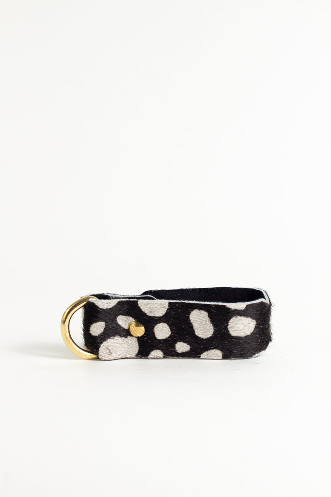 Classic Black spot Animal Keyring