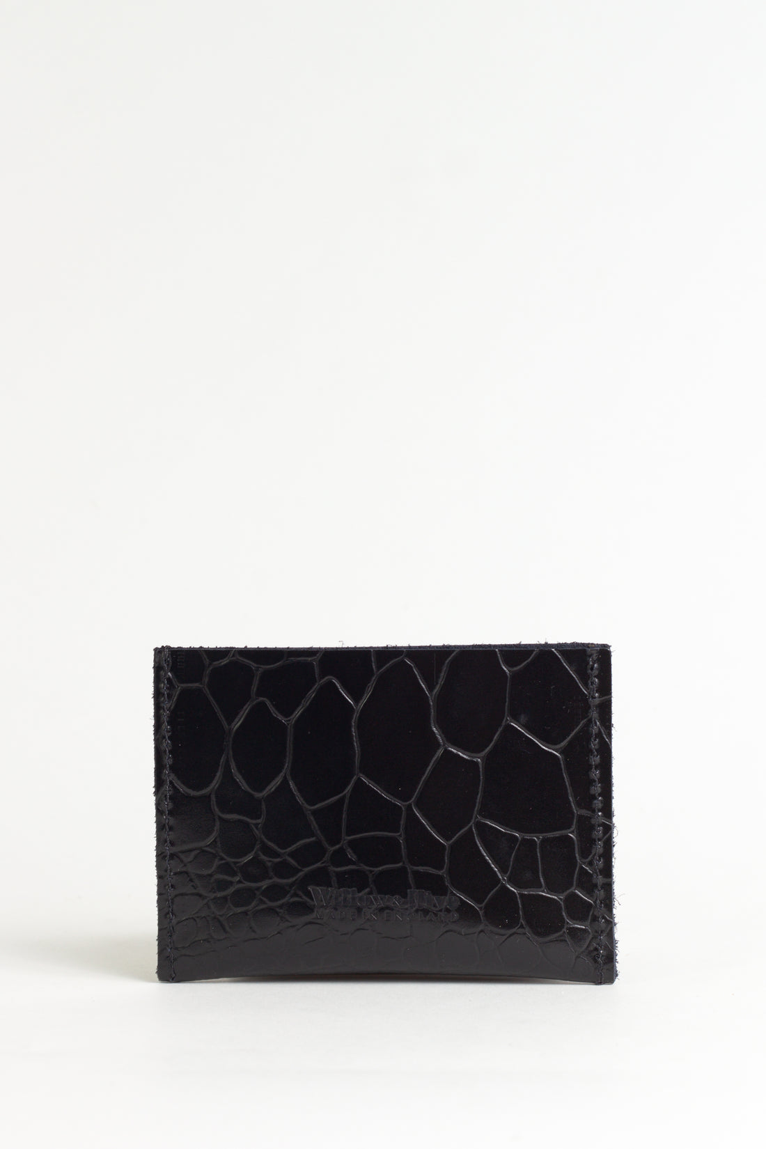 Black Croc Card Holder